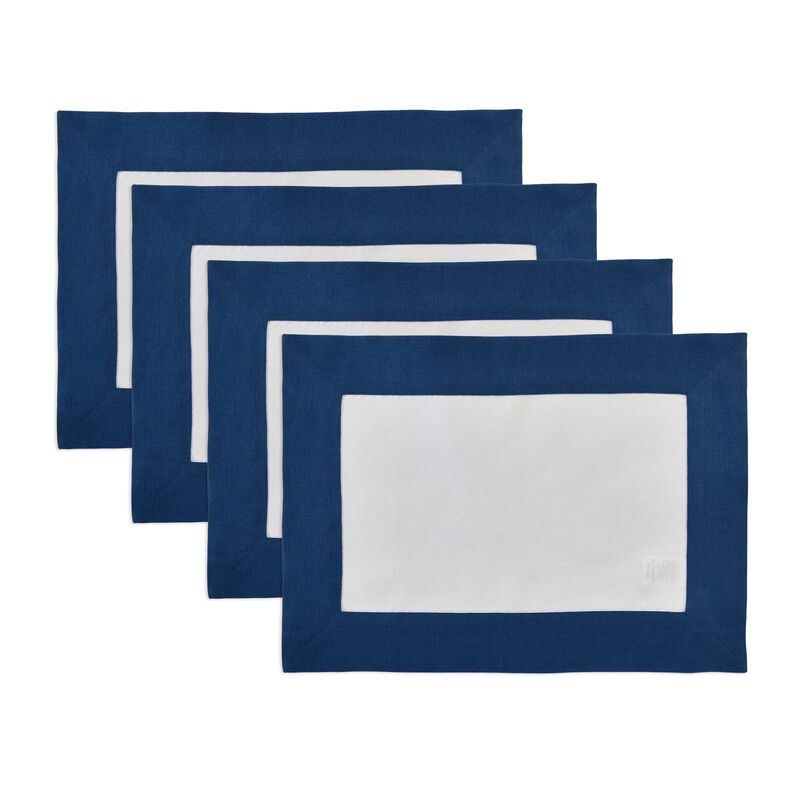 Solino Home 100% Pure Linen 14 x 19 Inch Placemats Set of 4 | Contempo