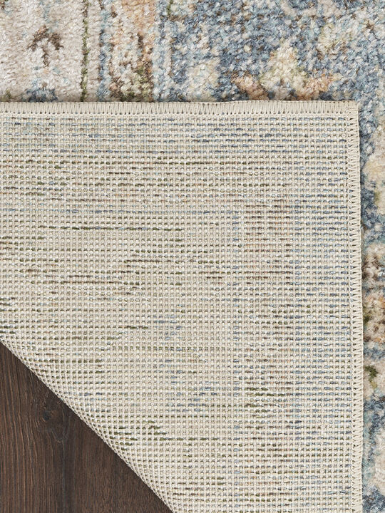 Astra Machine Washable ASW11 Silver/Blue 9' x 12' Rug