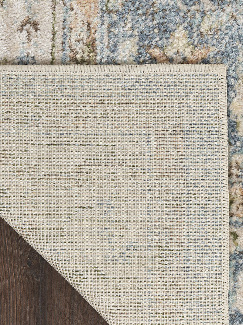 Astra Machine Washable ASW11 Silver/Blue 9' x 12' Rug