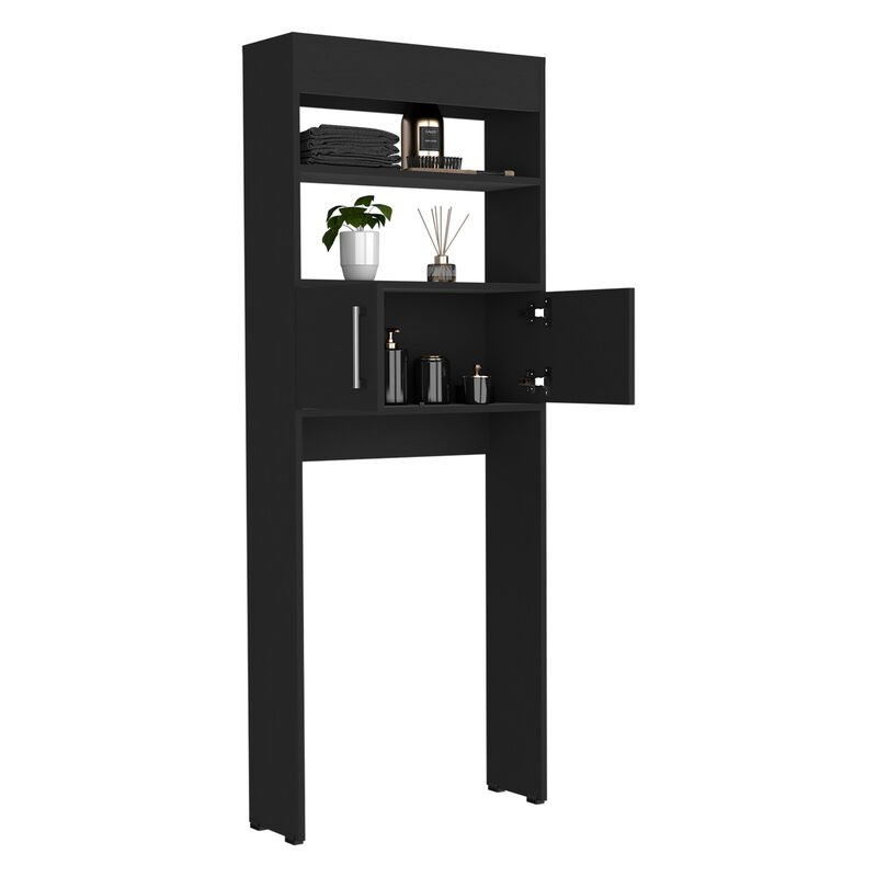 Over The Toilet Cabinet Jozz, Bathroom, Black