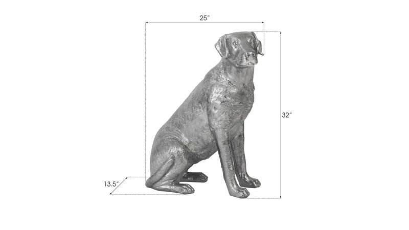 Sitting Labrador Sculpture