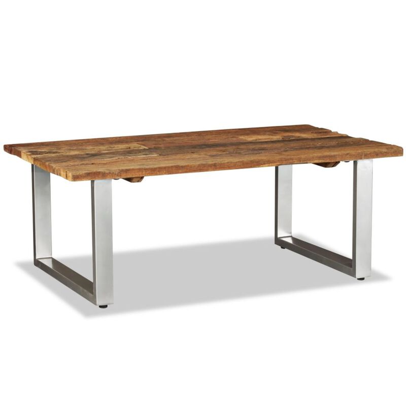 vidaXL Coffee Table Solid Reclaimed Wood 39.4"x23.6"x15"