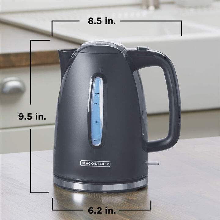 Black and Decker Rapid Boil 7 Cup Electric Kettle Gray