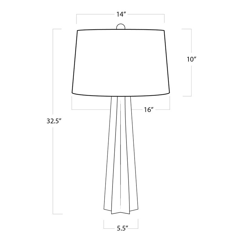 Glass Star Table Lamp