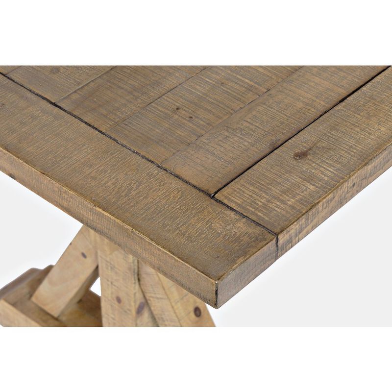 Jofran Modern Rustic Solid Wood Counter Height 78 Extension Dining Table
