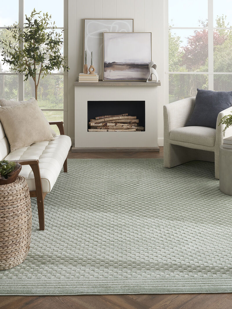 Care Free CAF02 Green 7'10" x 9'10" Rug