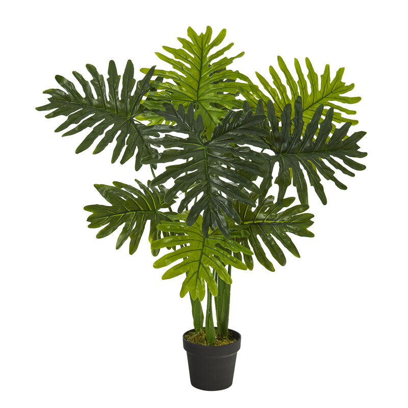 Hivvago 40" Philodendron Artificial Plant (Real Touch)