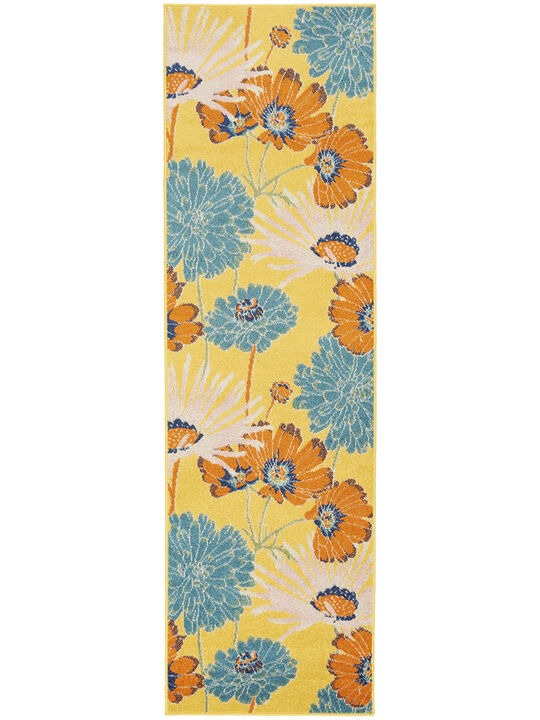 Allur ALR06 Yellow/Multi 2'3" x 7'6" Rug