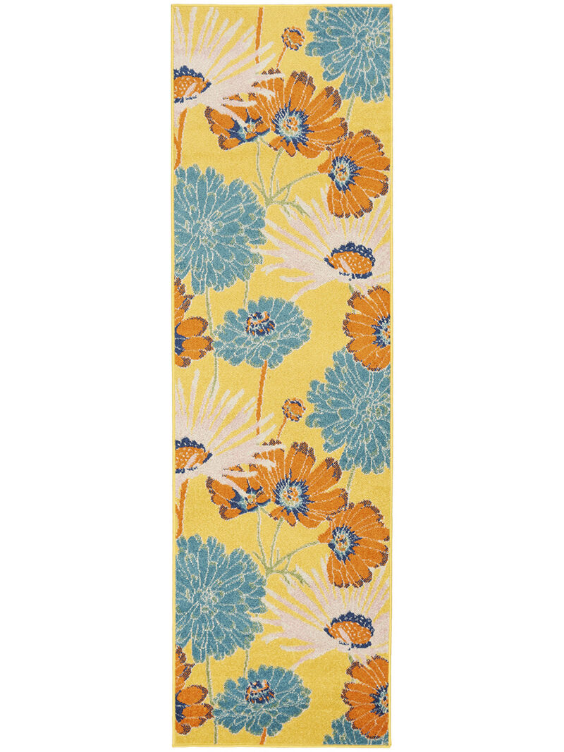 Allur ALR06 Yellow/Multi 2'3" x 7'6" Rug
