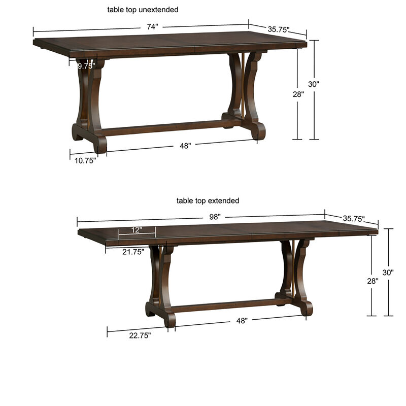 Gracie Mills Orozco Extendable Rectangle Dining Table