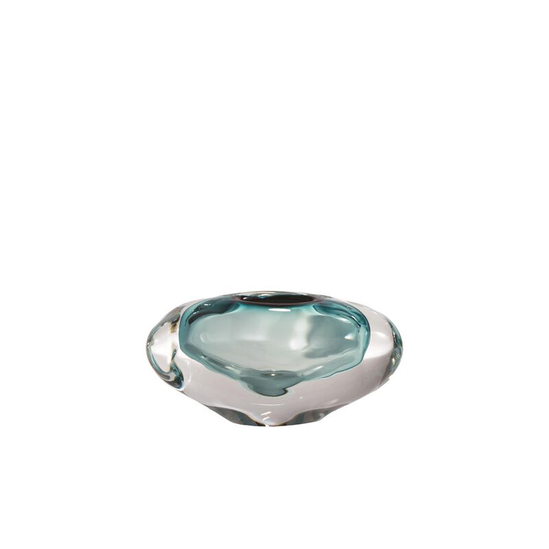 Abstract Azure Bean Vase