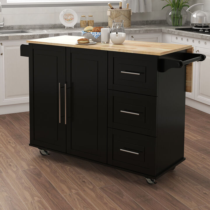 Streamdale Multifunctional Kitchen Island with Ample Storage