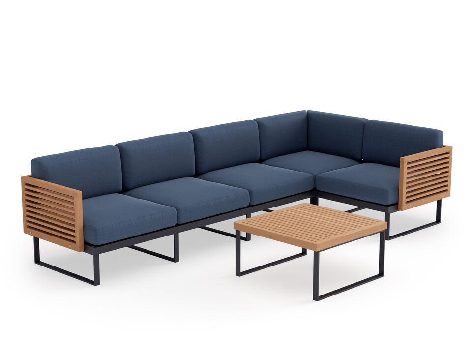 Monterey 5 Seater Outdoor Sectional with Coffee Table