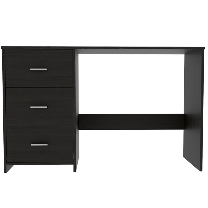 Classic 3 Drawers Writing Desk -Black