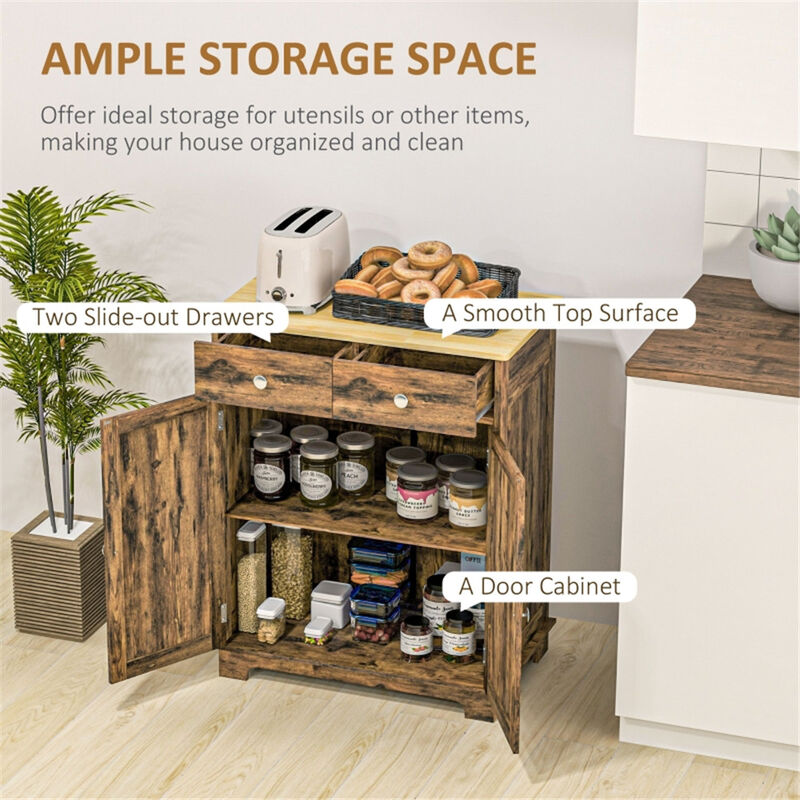 Multi-Purpose Storage Cabinet for Kitchen, Pantry, or Dining Room