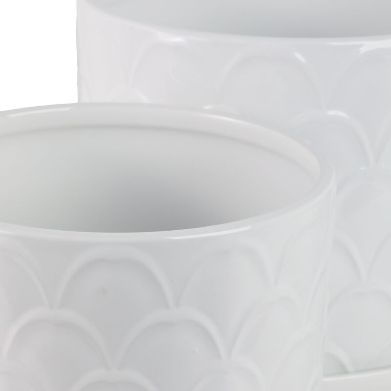 Scallop Planter Set