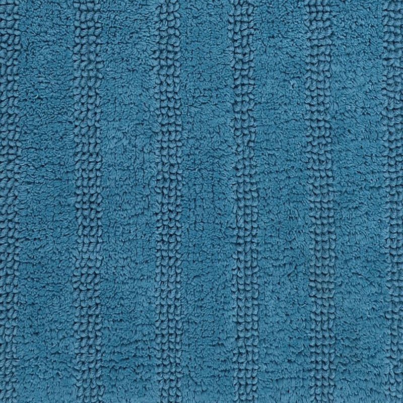 Knightsbridge Linear 220 GSF Reversible Bath Rug 21 x 34 - Aqua