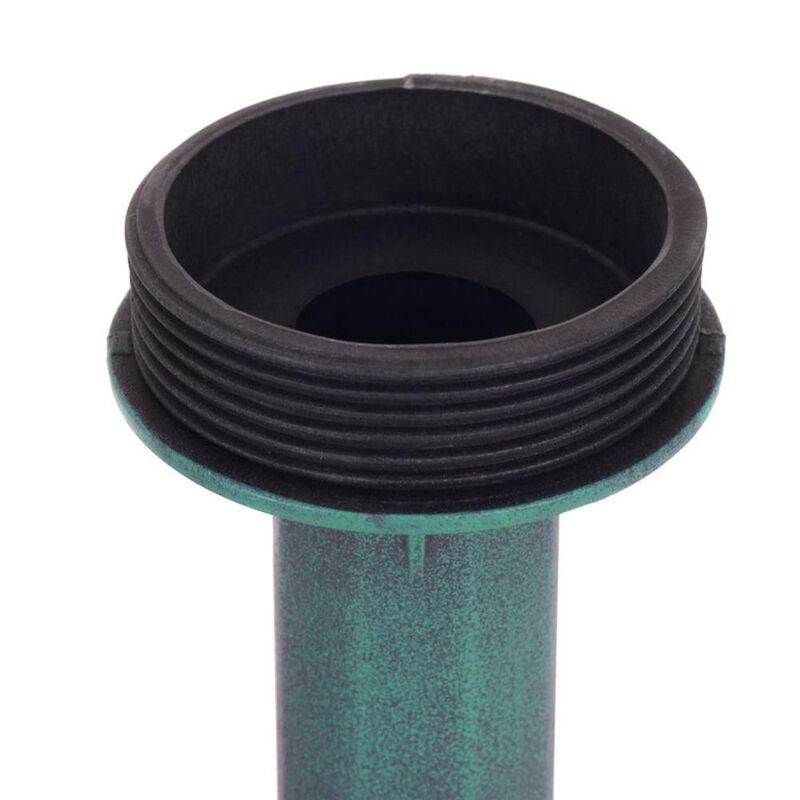 Hivvago Outdoor Garden Green Pedestal Bird Bath Feeder