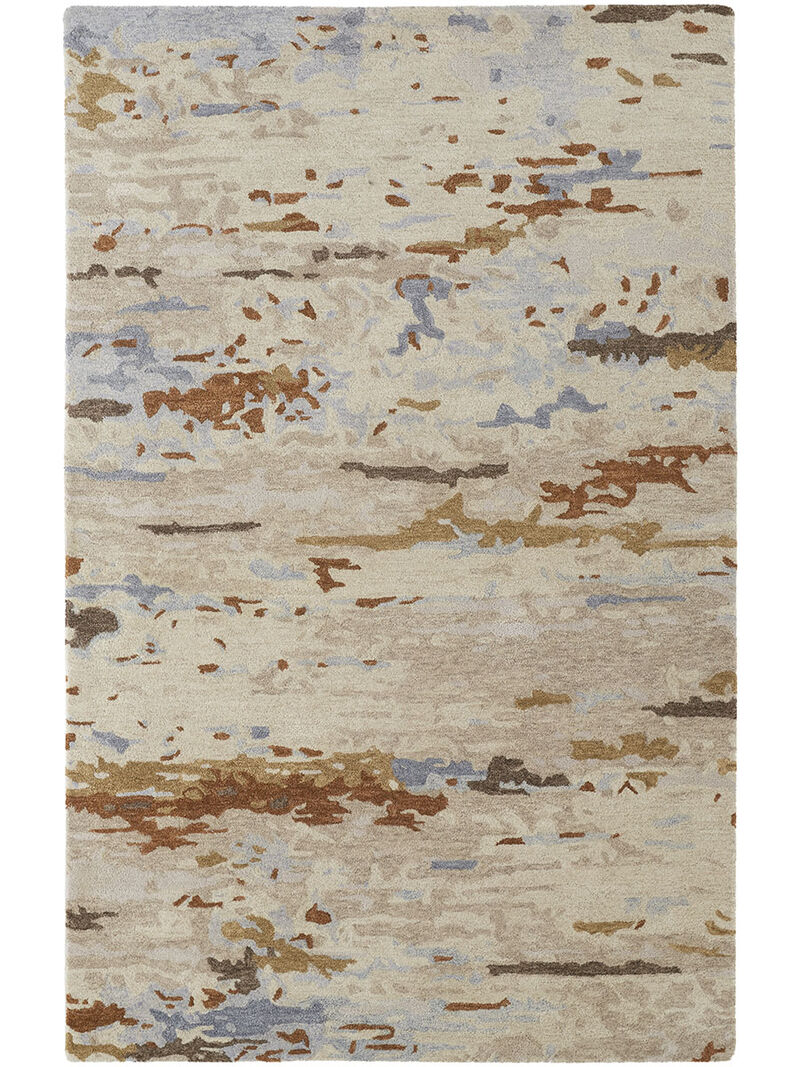 Everley 8644F Ivory/Blue/Brown 8' x 10' Rug