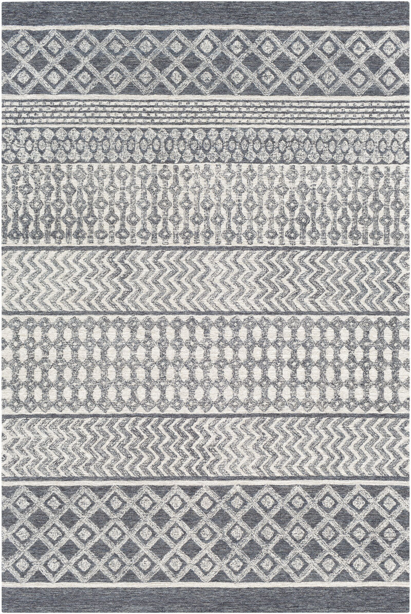 Maroc MAR-2305 3' x 5' Black Rug