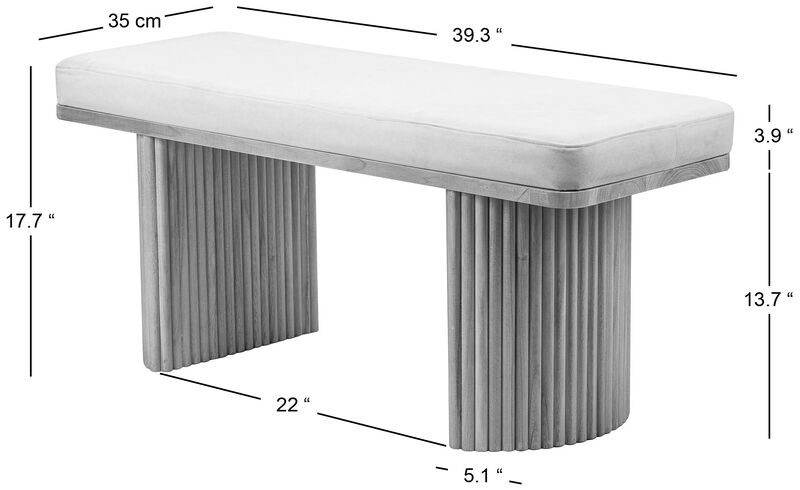 Wooden Scandinavian Bedroom Entry Bench