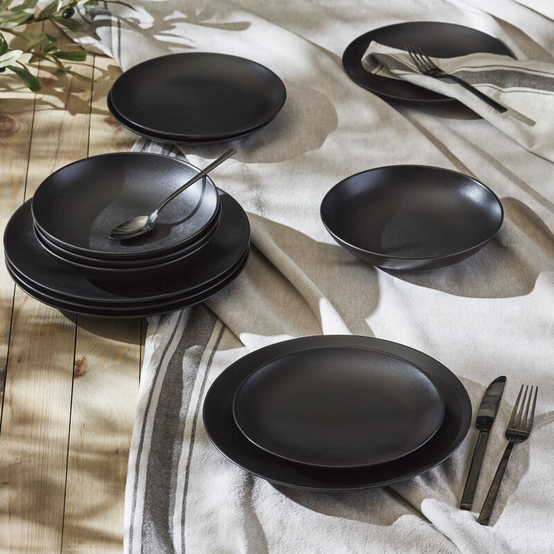 Porto by Stone Lain Semplice Stoneware 24 Piece Dinnerware Set