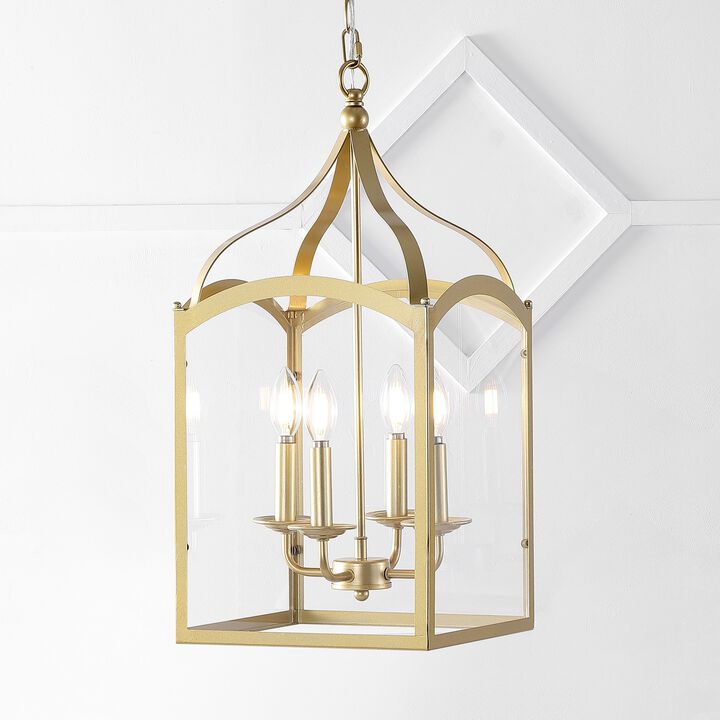 Ruth Traditional Classic Lantern Metal/Glass LED Pendant