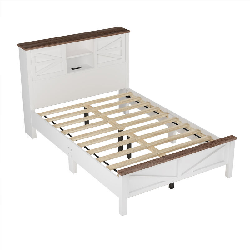 Merax Platform Bed Nightstand and Dresser Bedroom Sets
