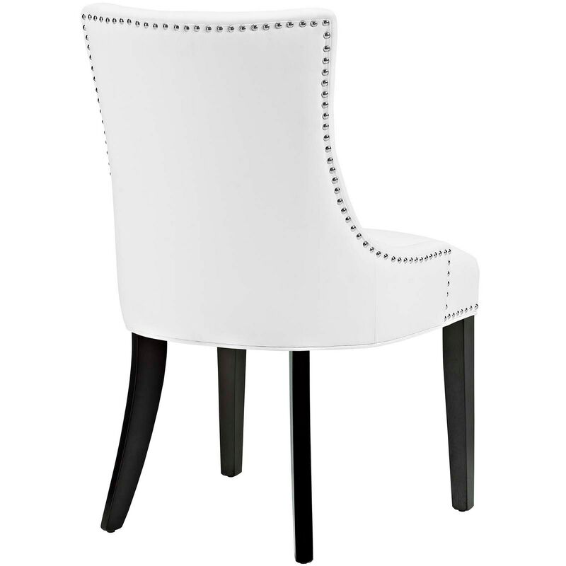 Marquis Dining Chair Faux Leather Set of 4-Benzara