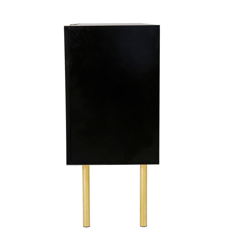 Modern Simple & Luxury Style Sideboard Particle Board & MDF Board Cabinet With Metal Leg
