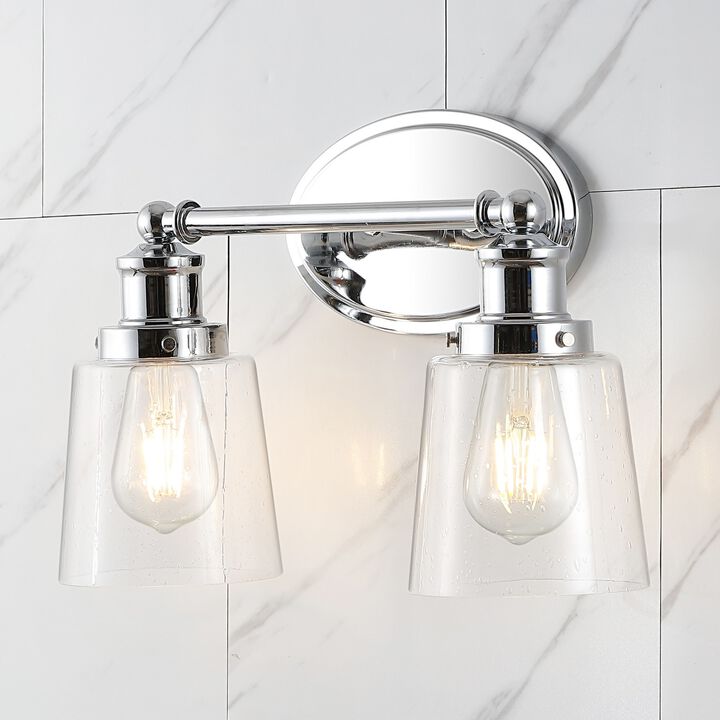 Beverly Iron/Seeded Glass Classic Cottage LED Vanity Light