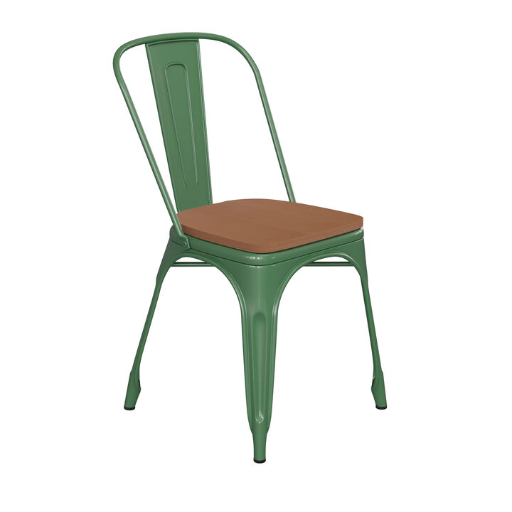 Metal Colorful Restaurant Chairs