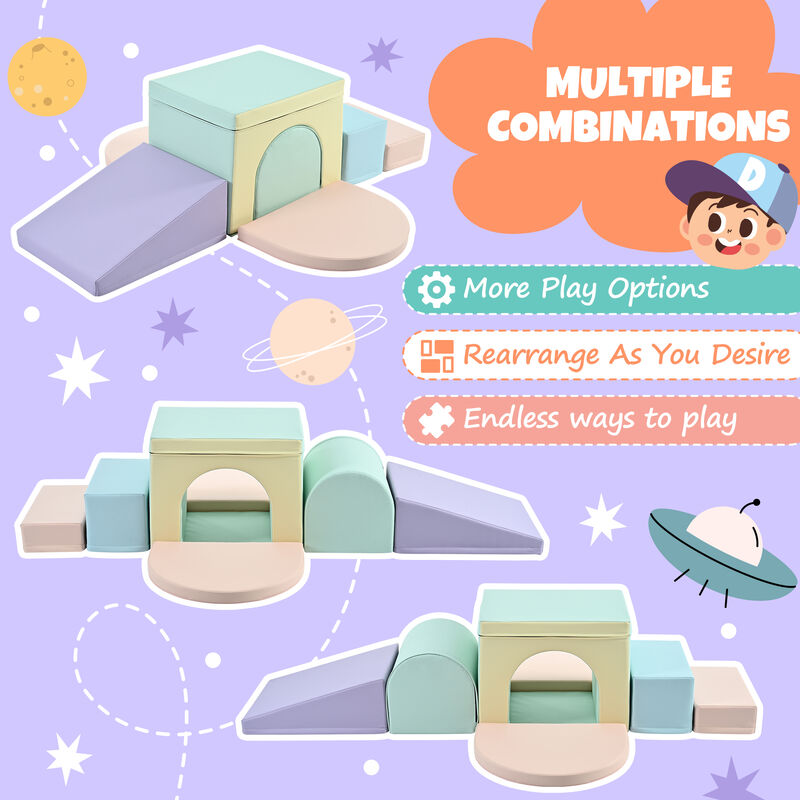 Merax Soft Play Equipment Climb and Crawl Playground