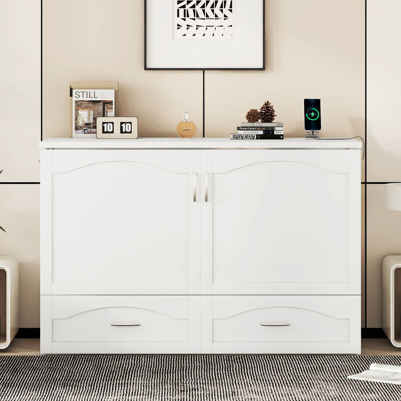 Merax Murphy Bed with Sockets and USB Ports
