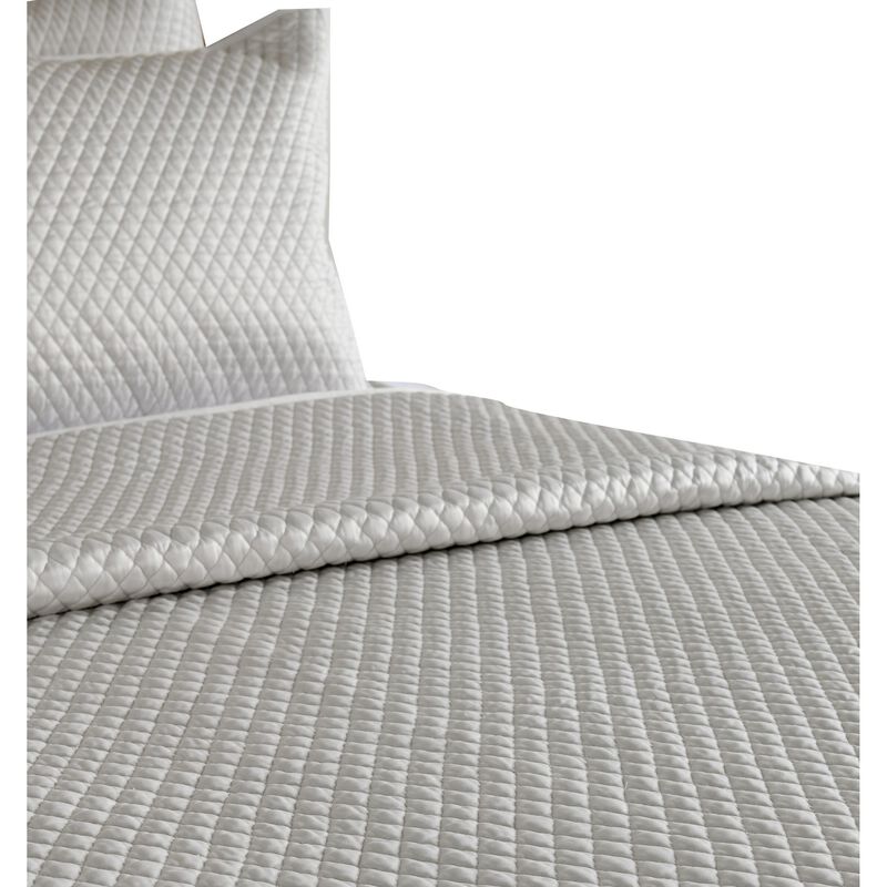 Kahn 26 Inch Hand Stitched Sateen Euro Pillow Sham, Cotton Fill-Benzara
