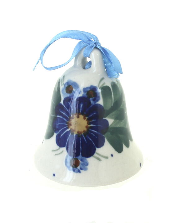 Blue Rose Polish Pottery Frosty Duo Bell