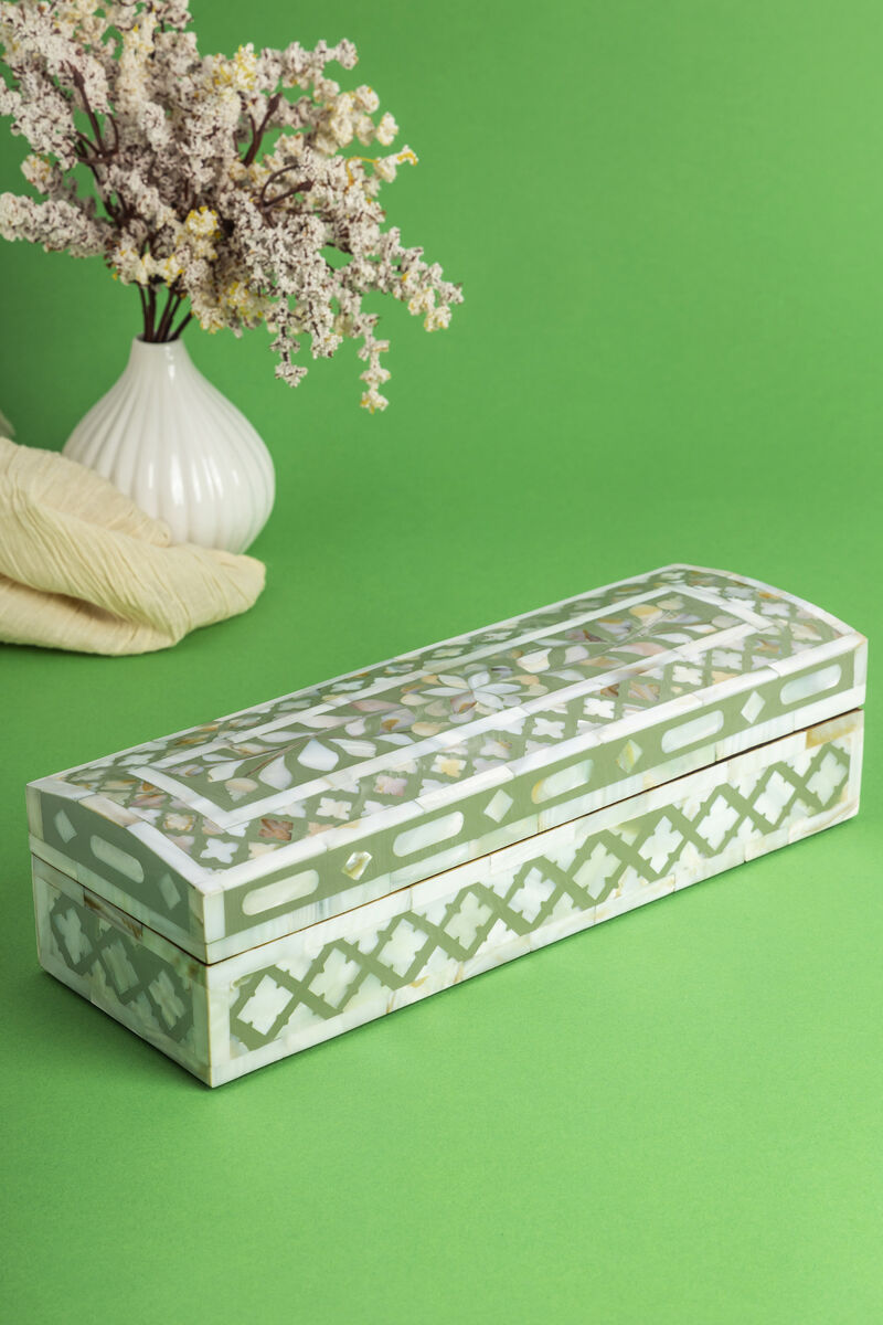 Jodhpur Mother of Pearl Decorative Box - 12"