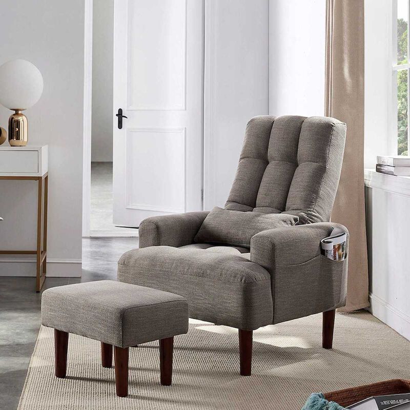 Modern Living Room Leisure Sofa Chair Design Fabric Home Adjustable Cozy Soft