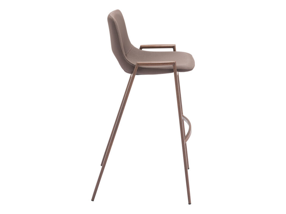 Desi Barstool (Set of 2) Brown & Walnut