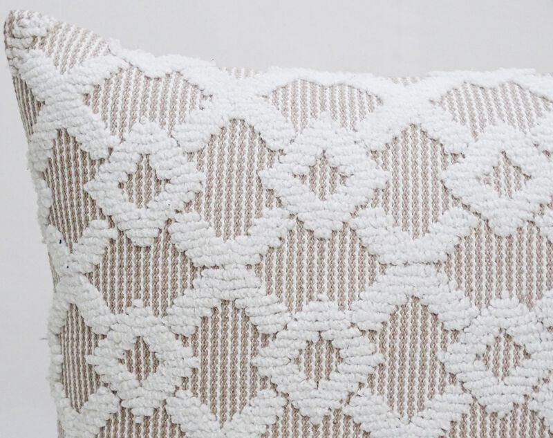 20"x20" Decorative Accent Throw Pillow with Geo Texture