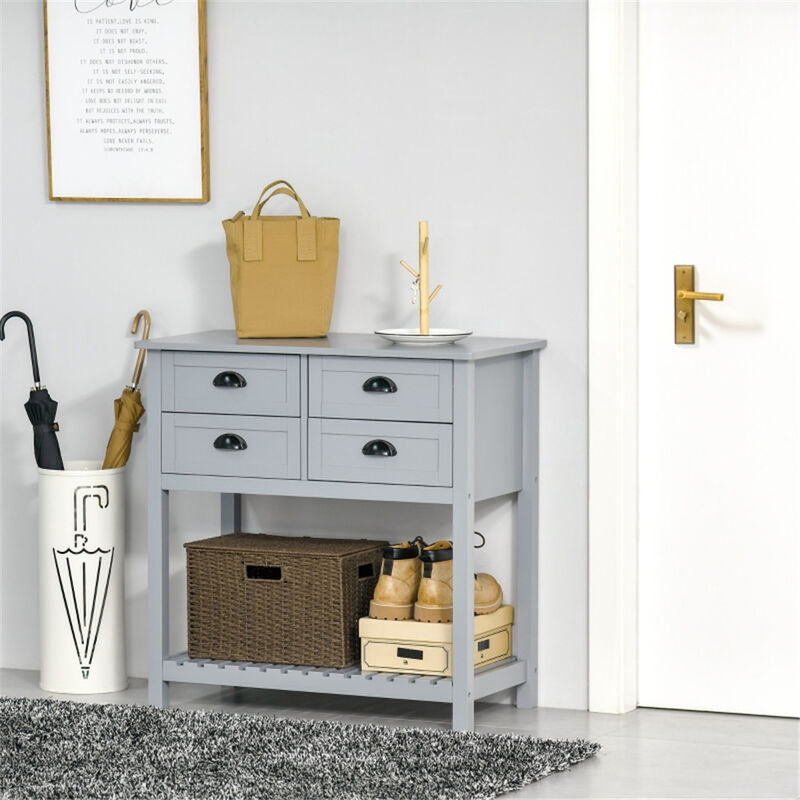 Kitchen Sideboard Buffet, Storage Cabinet & Coffee Bar with Shelves and Doors