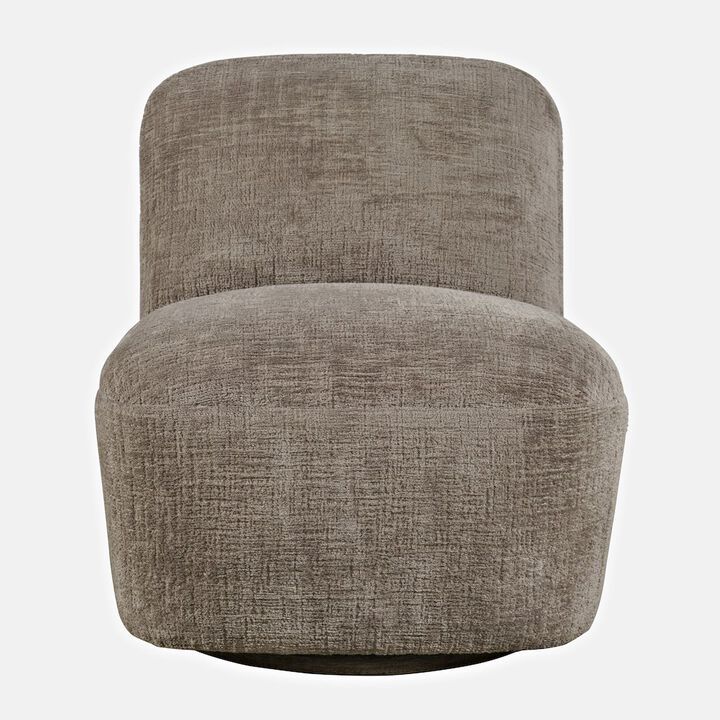 Jofran Josie Upholstered Contemporary Casual Swivel Accent Chair