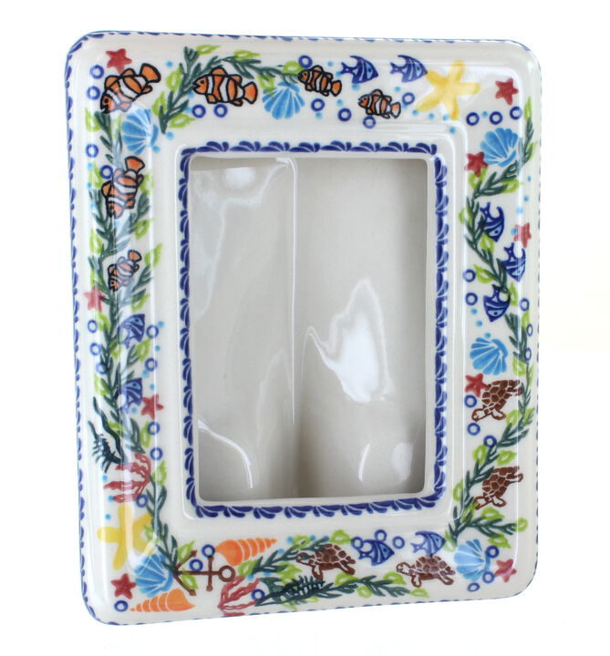 Blue Rose Polish Pottery Melanie Frame