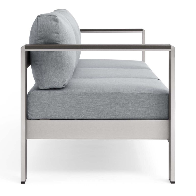 Modway - Shore Outdoor Patio Aluminum Sofa