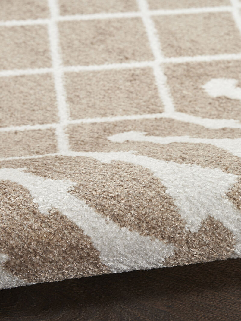 Astra Machine Washable ASW10 Taupe 7'10" x 10' Rug