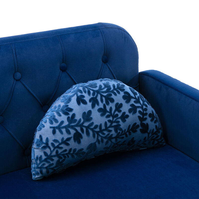 Velvet Sofa, Accent Sofa .Loveseat Sofa With Metal Feet