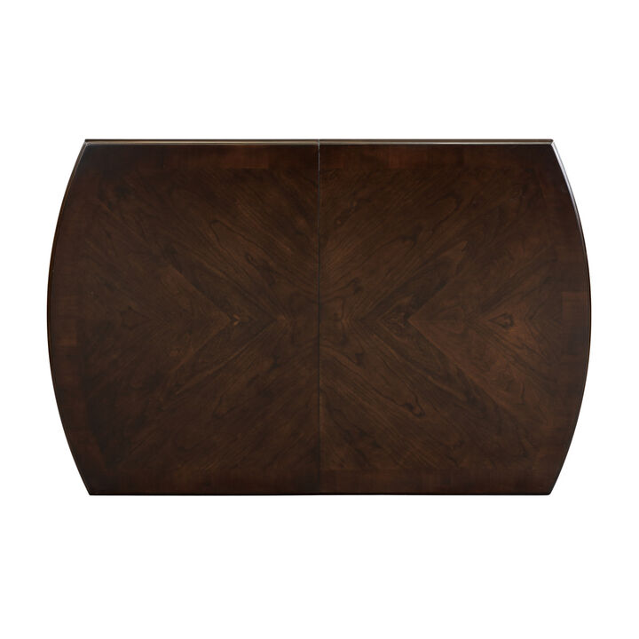 Dark Cherry Dining Table with Extension Leaf