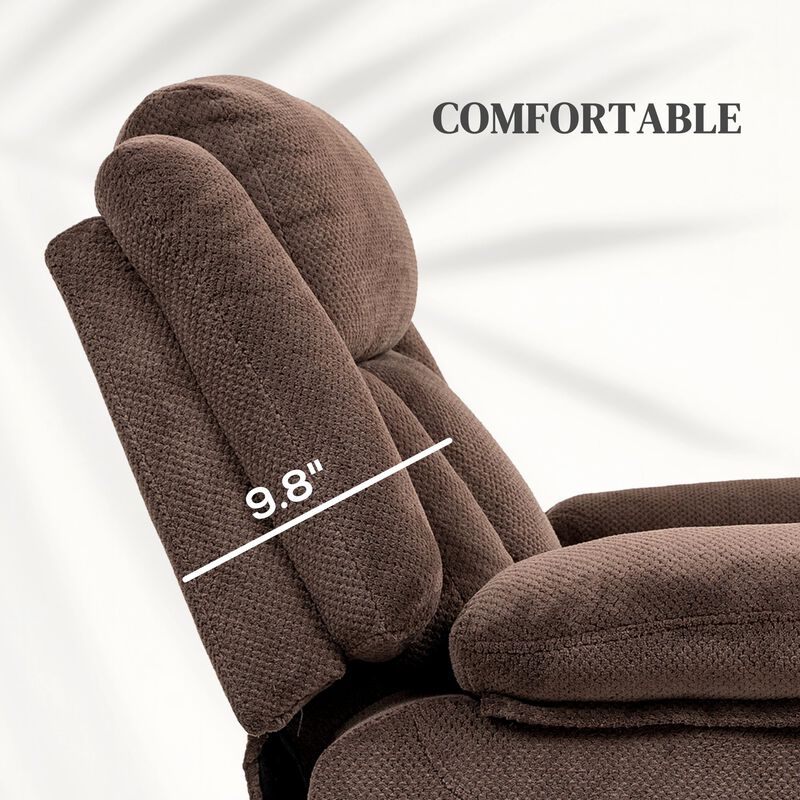 Black Heated Massage Office Chair: 6 Vibration Points, Recliner