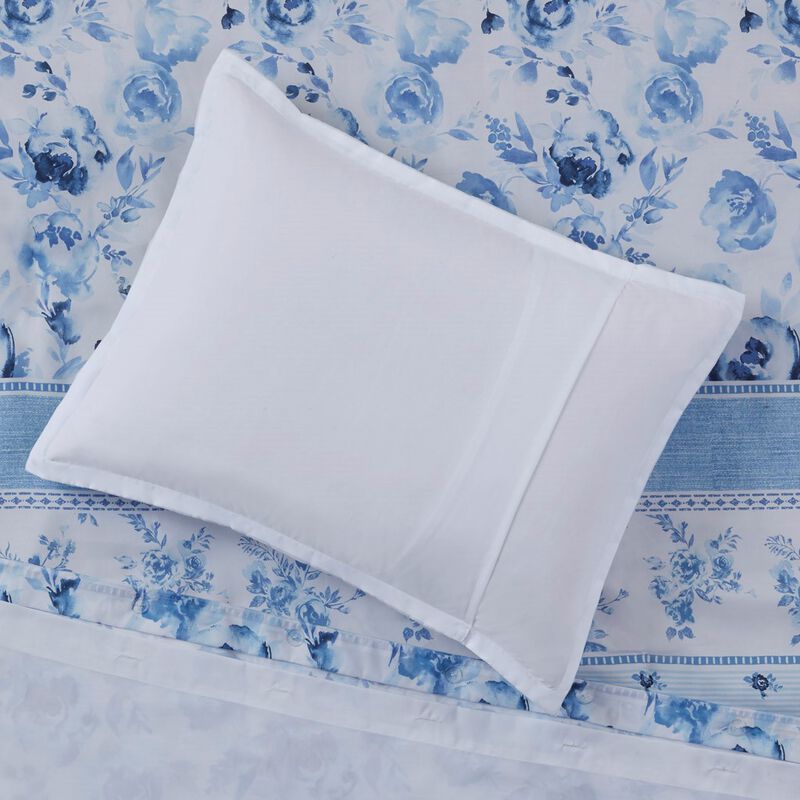 Gracie Mills Alejandra Floral Striped Duvet Cover Set