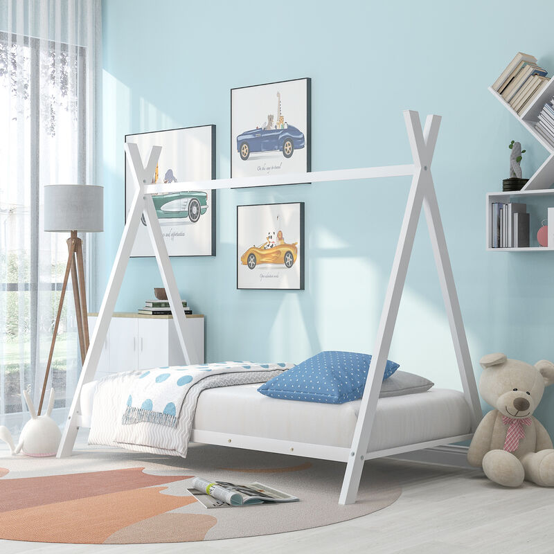 Merax House Bed Tent Bed Frame